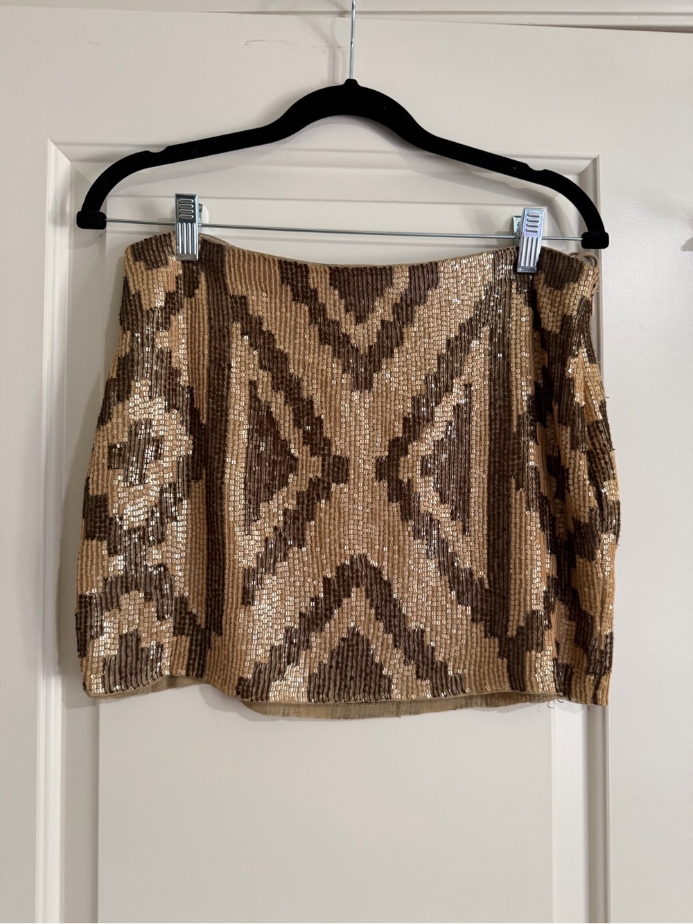 Haute Hippie Sequin Mini Skirt